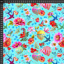 Tessuto Cotone Americano Festival Memory - Mongolfiere e Fiori-2