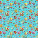 Tessuto Cotone Americano Festival Balloons - Mongolfiere Piccole-1