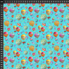 Tessuto Cotone Americano Festival Balloons - Mongolfiere Piccole - 0