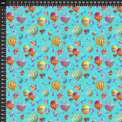 Tessuto Cotone Americano Festival Balloons - Mongolfiere Piccole - 0