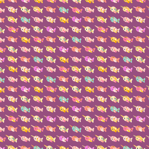 Tessuto Cotone Americano Wanderlust And Ocean Dust - Sunburst Metallic