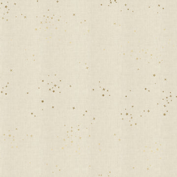 Tessuto Cotone Americano Basics Freckles - Twinkle Unbleached Metallic