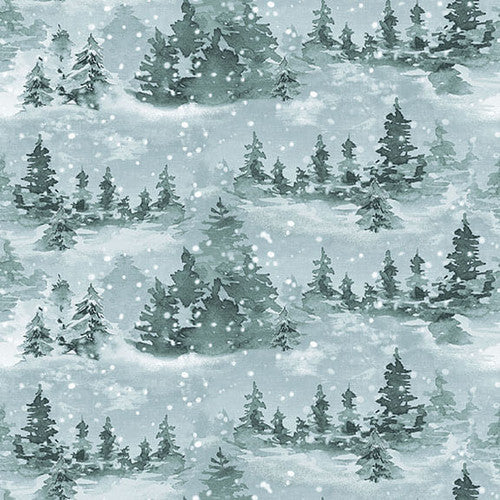 Tessuto Cotone Americano Magical Menagerie Winter Wonderland