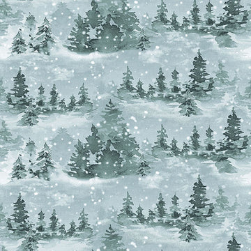 Tessuto Cotone Americano Magical Menagerie Winter Wonderland