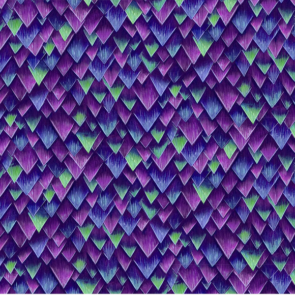 Tessuto Cotone Americano Feather Triangles