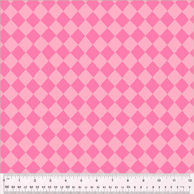 Tessuto Cotone Americano Harlequin Pink – Rombi Rosa