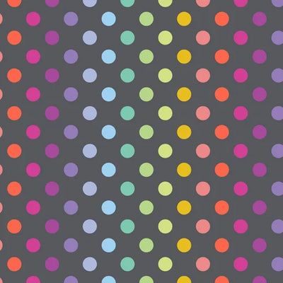 Tessuto Tula Pink Graywork Cotone Americano Disco Poms