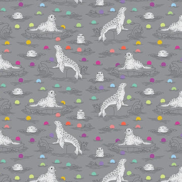 Tessuto Tula Pink Graywork Cotone Americano Seal The Deal