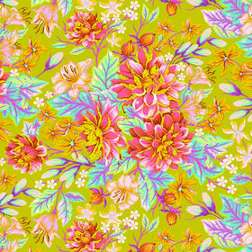 Tessuto Tula Pink Untamed Cotone Americano Hello Dahlia