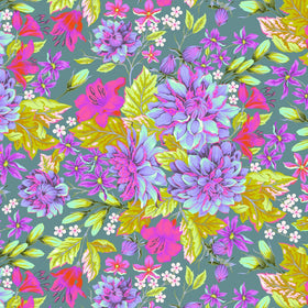 Tessuto Tula Pink Untamed Cotone Americano Hello Dahlia - 0