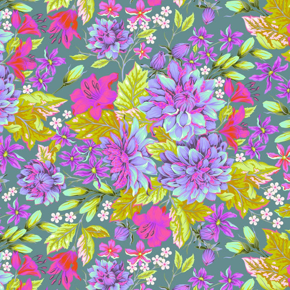 Tessuto Tula Pink Untamed Cotone Americano Hello Dahlia