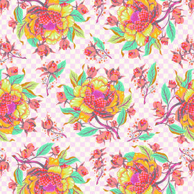 Tessuto Tula Pink Untamed Cotone Americano Peony For Your Thoughts