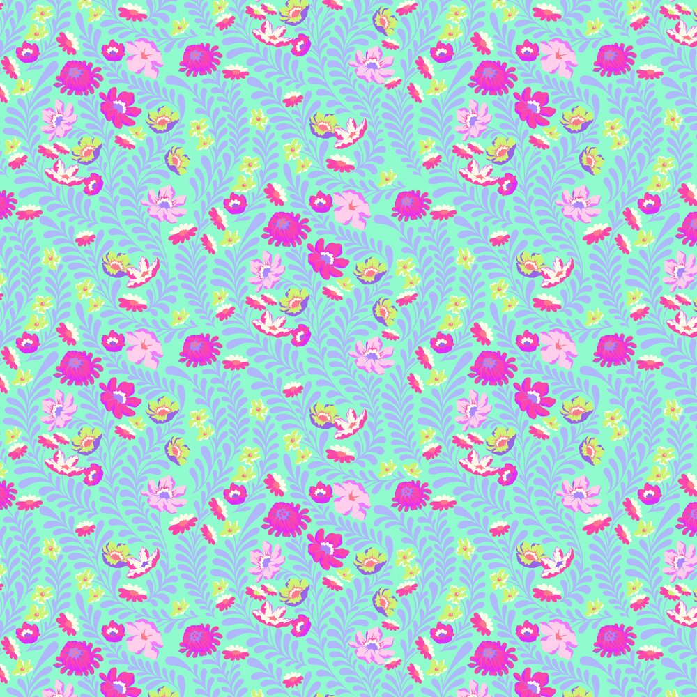 Tessuto Tula Pink Untamed Cotone Americano Flowerfield