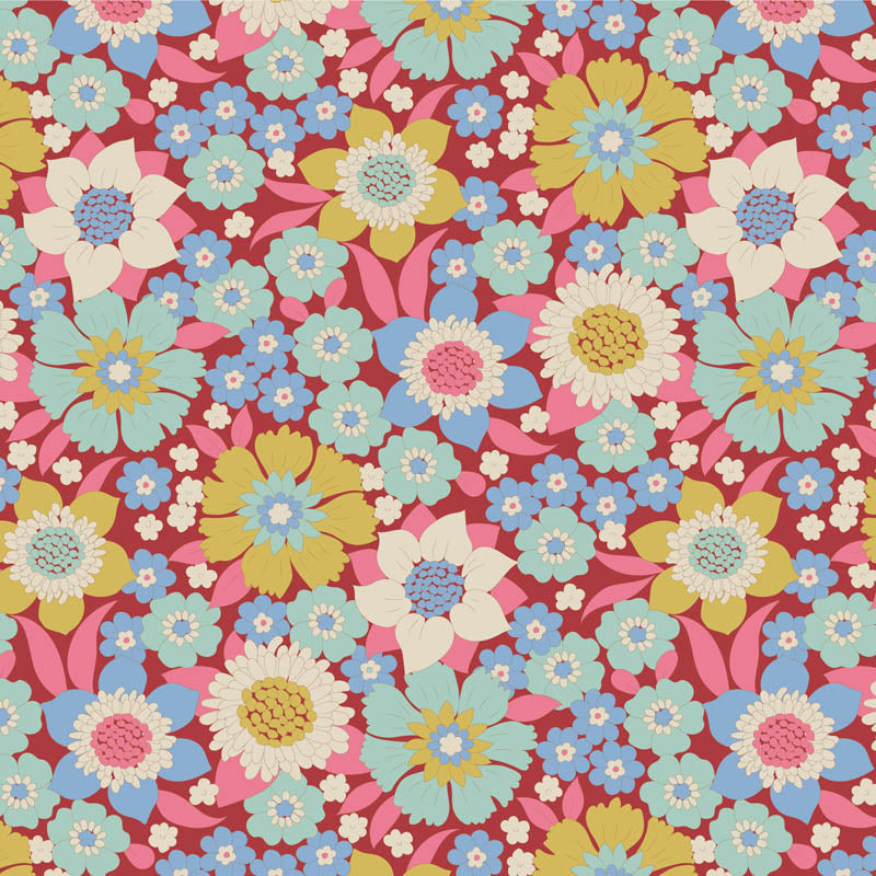 Tessuto Cotone Americano Tilda Wallflower Lauren - 0