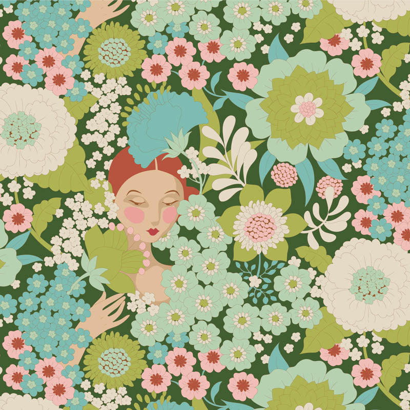 Tessuto Cotone Americano Tilda Wallflower Wallflower