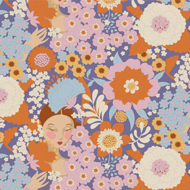 Acquista marrone Tessuto Cotone Americano Tilda Wallflower Wallflower