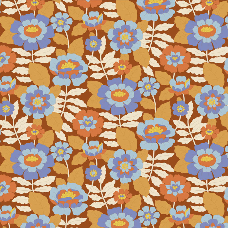 Acquista marrone Tessuto Cotone Americano Tilda Wallflower Beverly