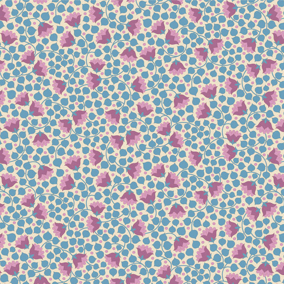 Tessuto Tilda Wallflower Fat Quarter Bundle Blenders Bellflower