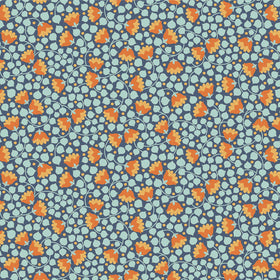 Acquista prussian-blu-scuro Tessuto Cotone Americano Tilda Wallflower Bellflower Blenders