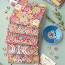 Tessuto Tilda Wallflower Fat Quarter Bundle Burgundy/Pink-2