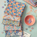 Tessuto Tilda Wallflower Fat Quarter Bundle Blu-2