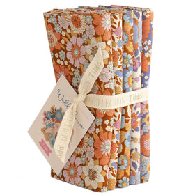 Tessuto Tilda Wallflower Fat Quarter Bundle Marrone