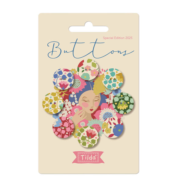 Tilda Buttons Wallflower 16mm