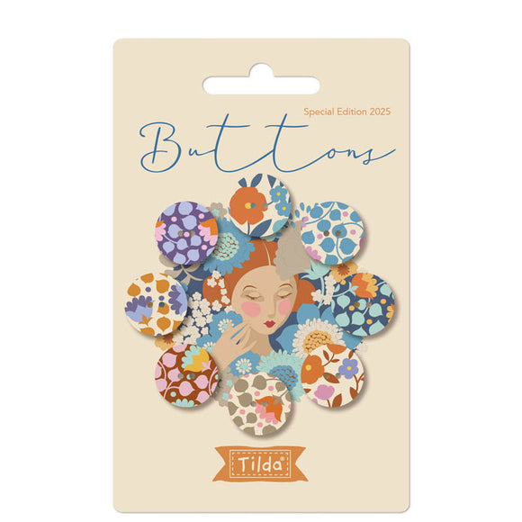 Tilda Buttons Wallflower 16mm