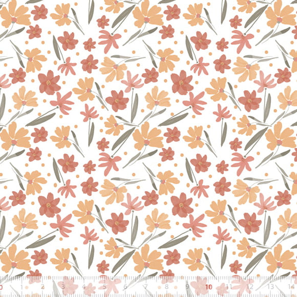 Tessuto Cotone Foresta Incantata Fiorellini