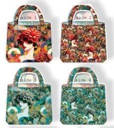 Tessuto Canvas Pannello Borsa Double Face Anni20