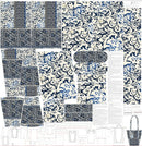 Tessuto Canvas Pannello Borsa Fancy Shopper Batique-2