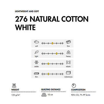 Vlieseline - Imbottitura 276 Cotton White - 0