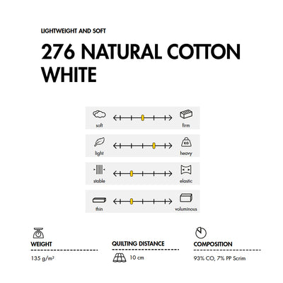 Vlieseline - Imbottitura 276 Cotton White - 0