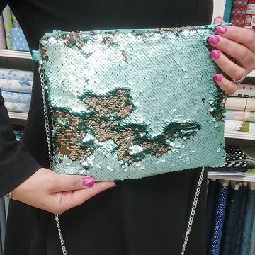 Kit Pochette Con Cerniera Paillettes