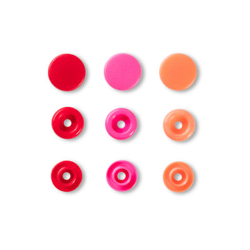 Acquista arancione-fuxia-rosso Prym Bottoni A Pressione Color Snaps Prym Love