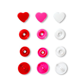 Acquista rosa-rosso-bianco Prym Bottoni A Pressione Color Snaps A Cuore Prym Love