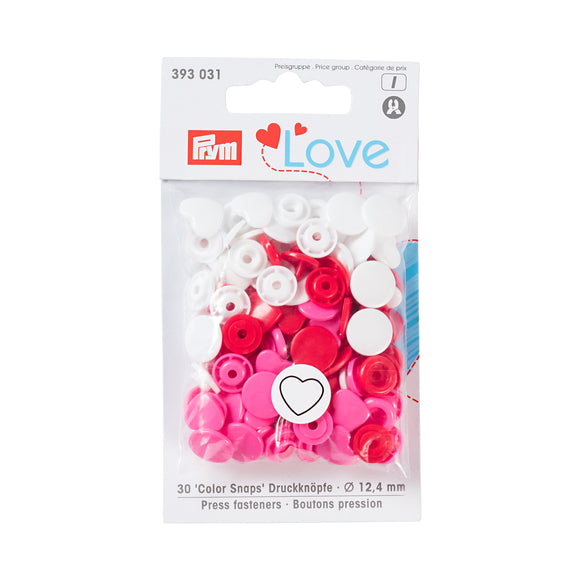 Prym Bottoni A Pressione Color Snaps A Cuore Prym Love