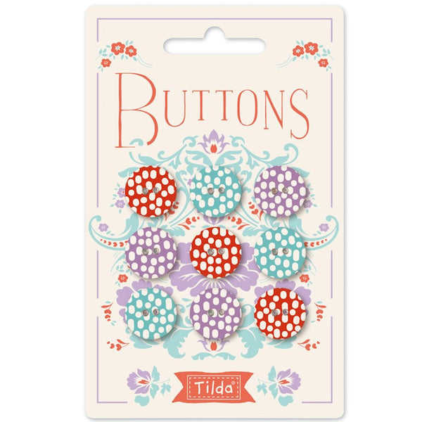 Tilda Buttons Lazy Days 15mm