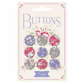 Tilda Buttons Old Rose 15mm