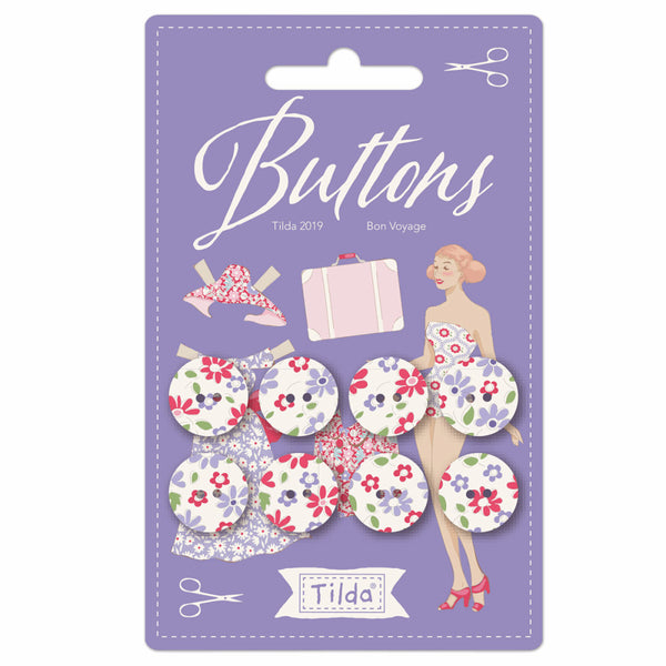 Tilda Buttons Bon Voyage 15mm