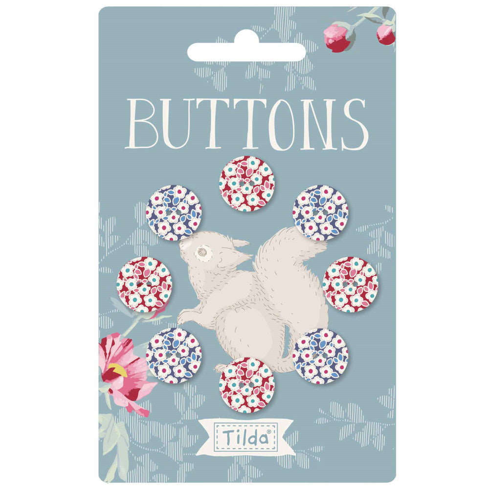 Tilda Buttons Woodland 14mm | C'era una stoffa