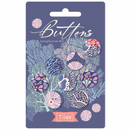 Tilda Buttons Cotton Beach 17mm-1