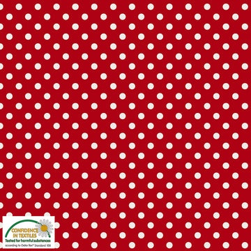 Acquista rosso Cotone Americano Essential Pois