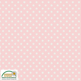 Acquista rosa Cotone Americano Essential Pois