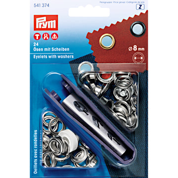Acquista argento Prym Occhielli Con Rondelle 8mm