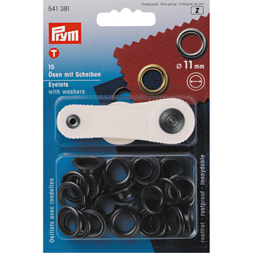 Acquista nero Prym Occhielli Con Rondelle 11mm