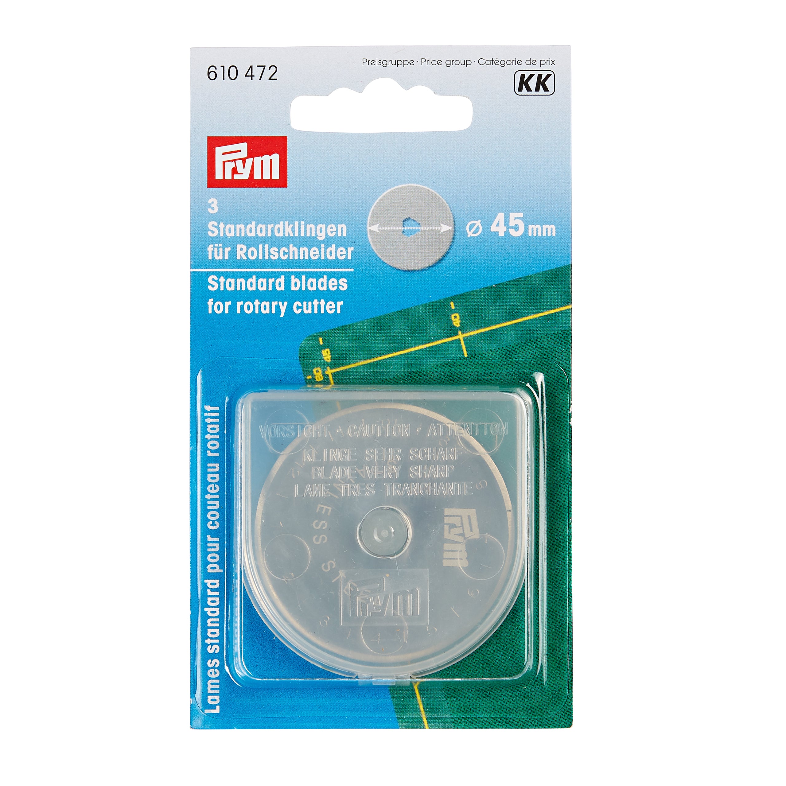 Prym Set 3 Lame Ricambio Per Taglierina 45mm