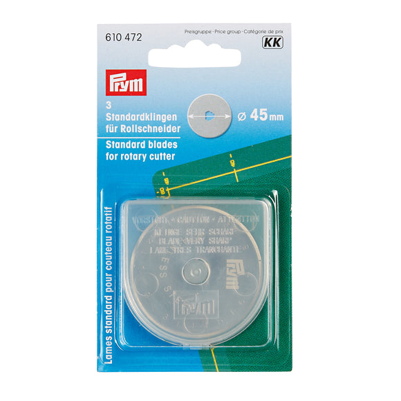 Prym Set 3 Lame Ricambio Per Taglierina 45mm