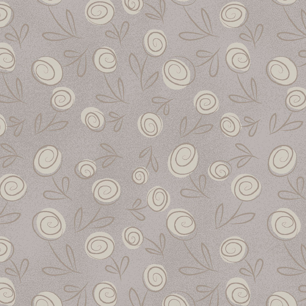 Acquista grigio Fabricart Floral Doodle