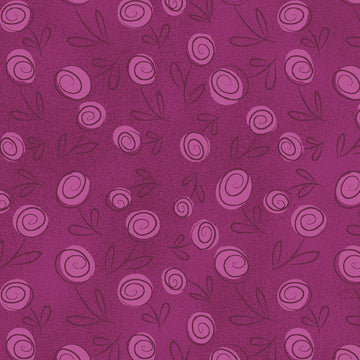 Acquista viola-cardinale Fabricart Floral Doodle
